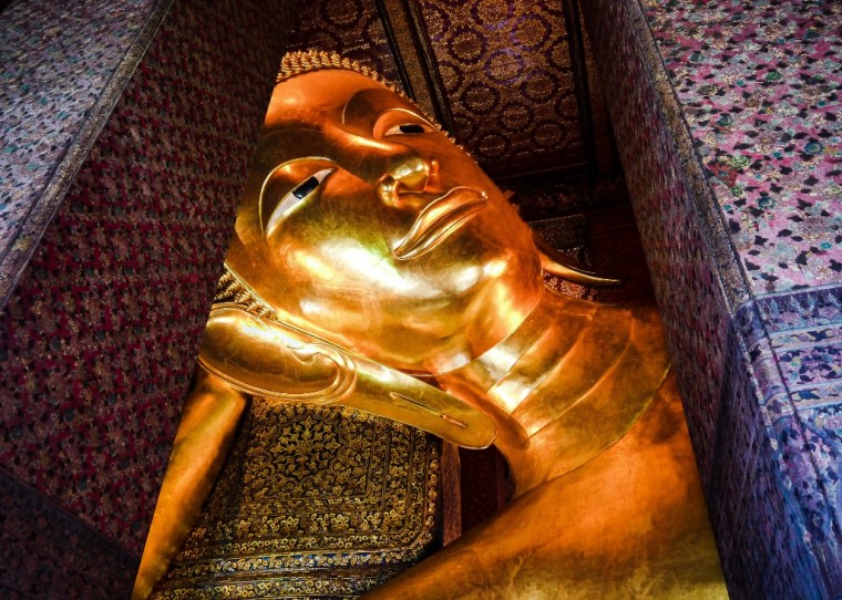 Bouddha couché au temple Wat Pho de Bangkok
