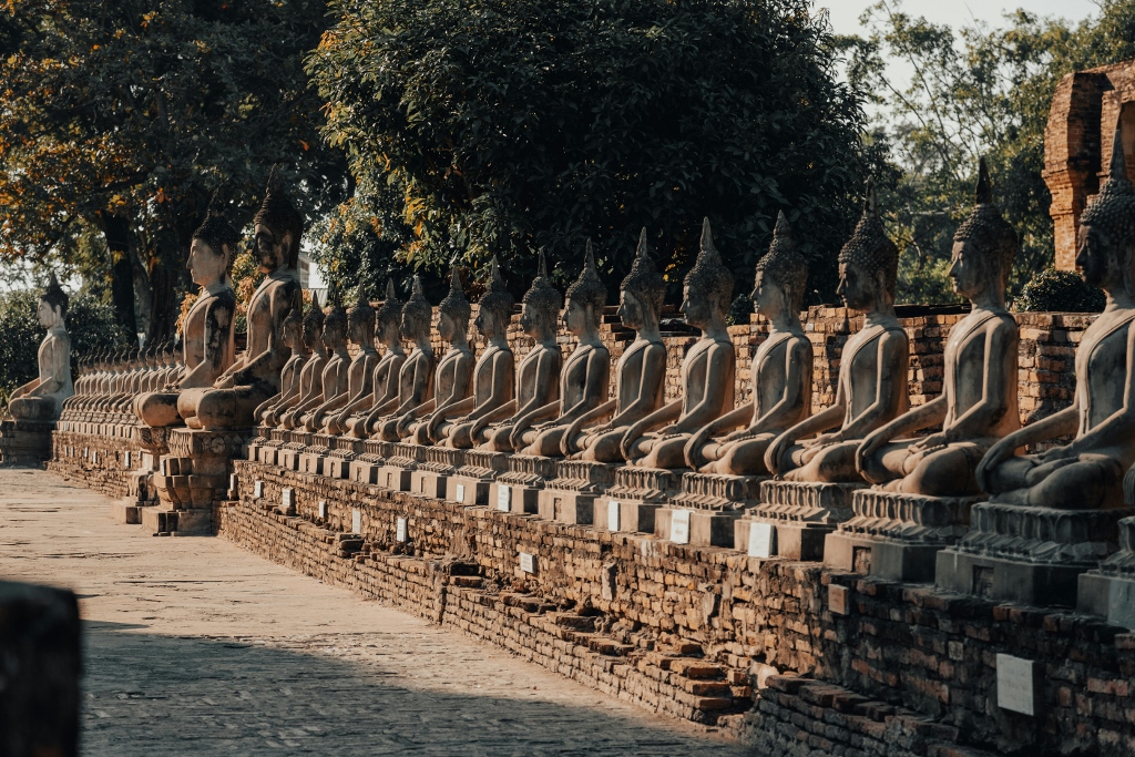 Visiter le temple Wat Yai Chai Mongkol à Ayutthaya