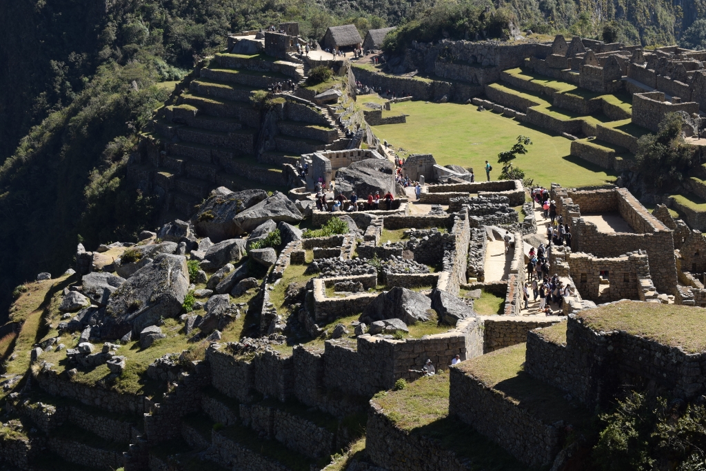 Vue sur les ruines du Machu Picchu au Pérou