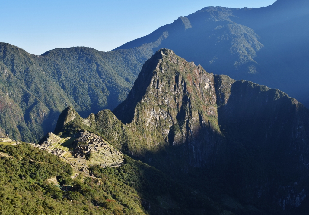 Point de vue sur le Machu Picchu depuis la Porte du Soleil