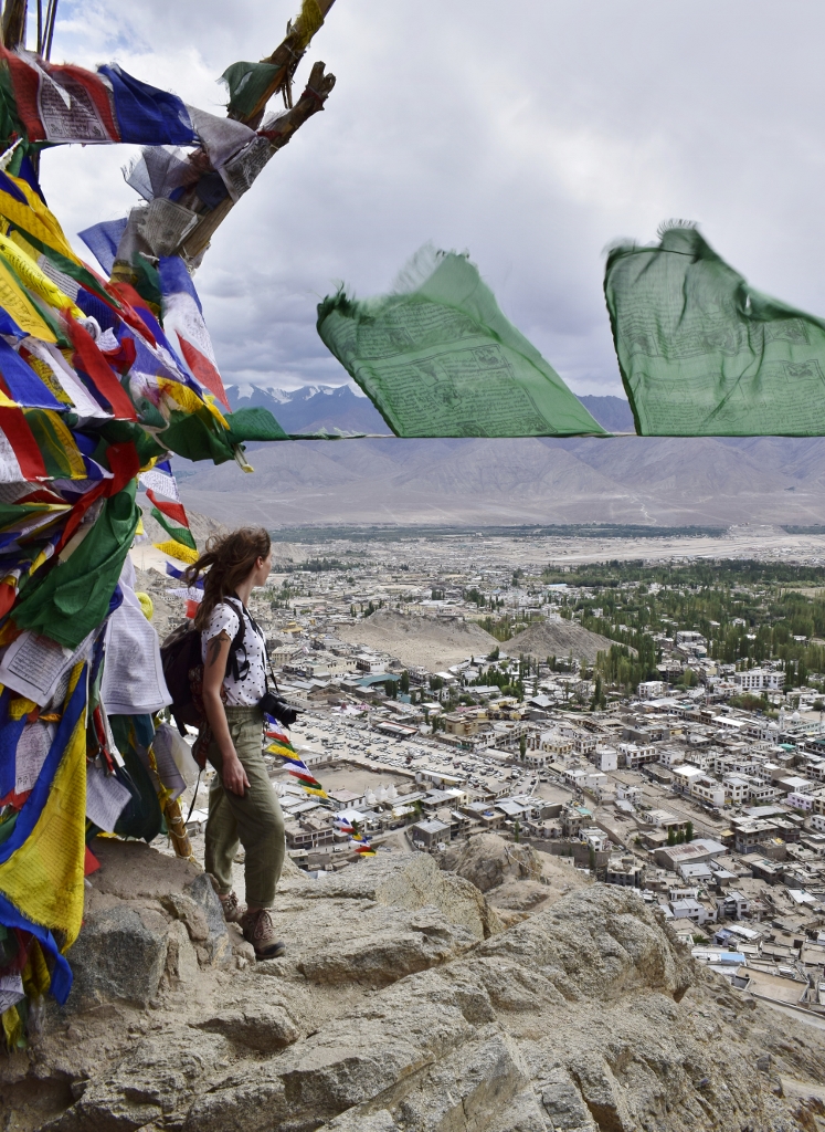 vue sur la ville de leh ladakh