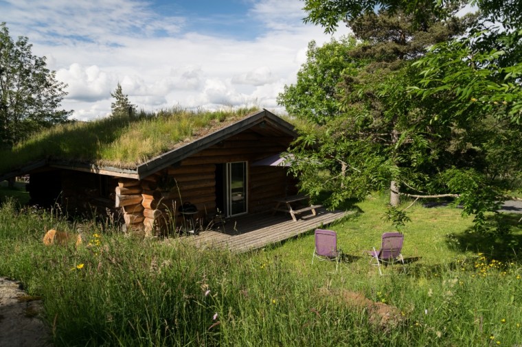 Panorama sur gîte en fuste en Haute-Loire