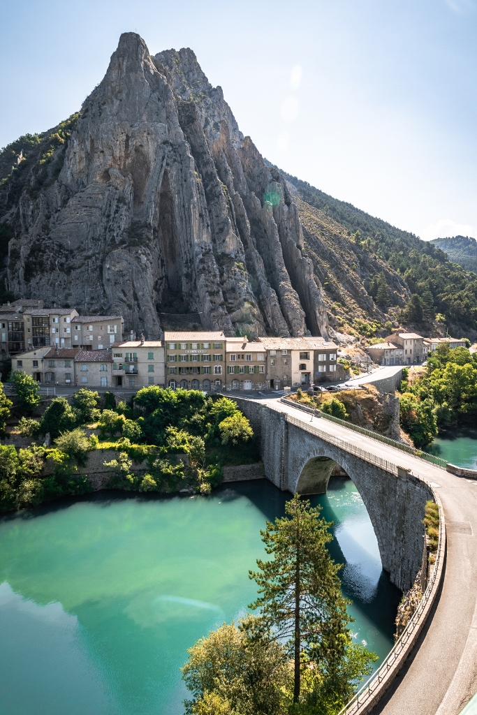 Panorama sur le village de Sisteron