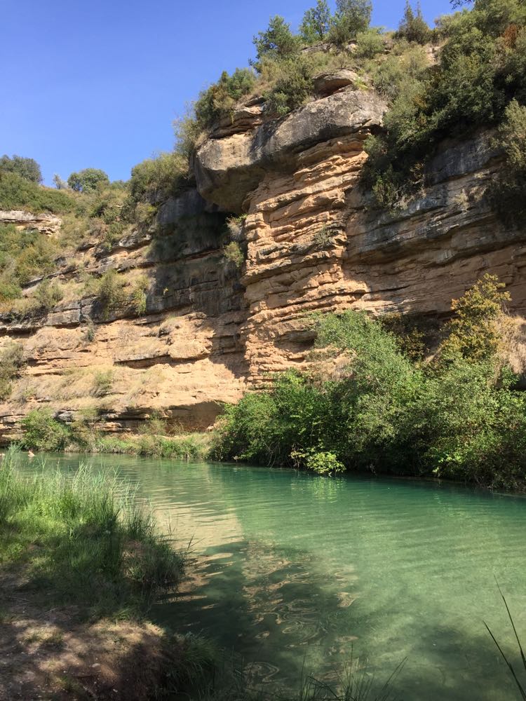 Rivière salto de bierge en Aragon