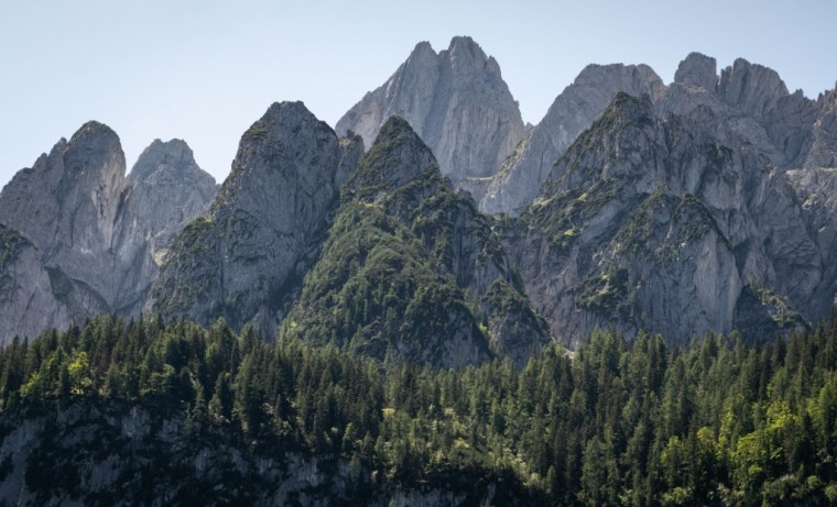 Panorama sur les montagnes autrichiennes à Gosau 