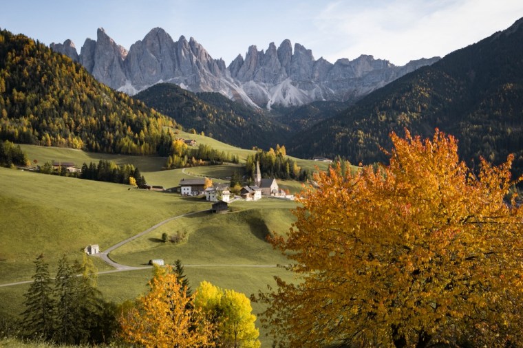 Le village de Santa Maddalena, un des joyaux des Dolomites.