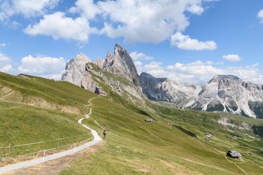 Vue sur Seceda en été 
