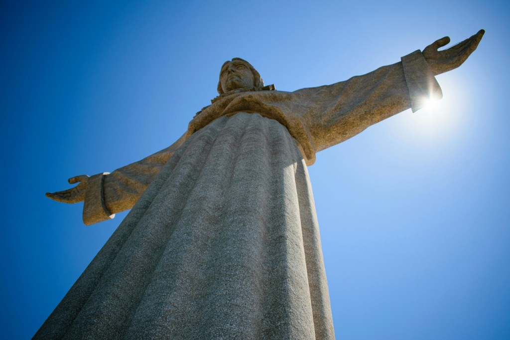 panorama sur le Cristo Rei à Lisbonne
