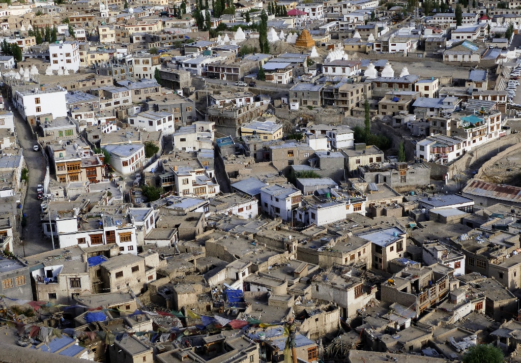 Panorama sur la ville de Leh - Ladakh 