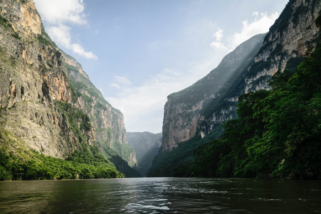 Vue panoramique sur le canyon de Sumidero au Mexique 