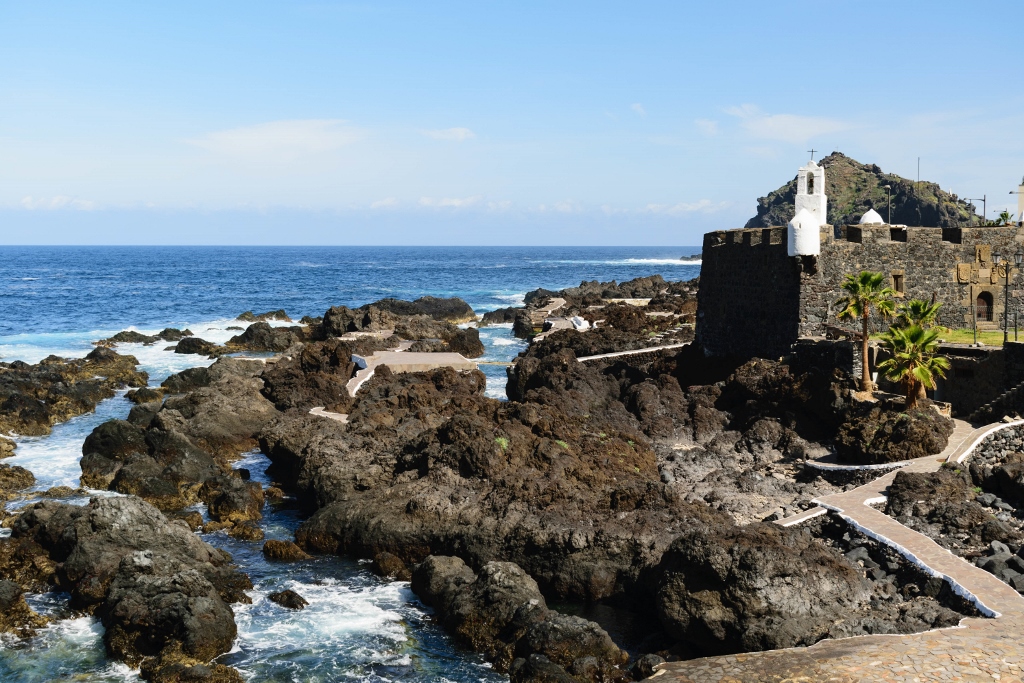 Vue sur les piscines naturelles de Garachico, Tenerife 