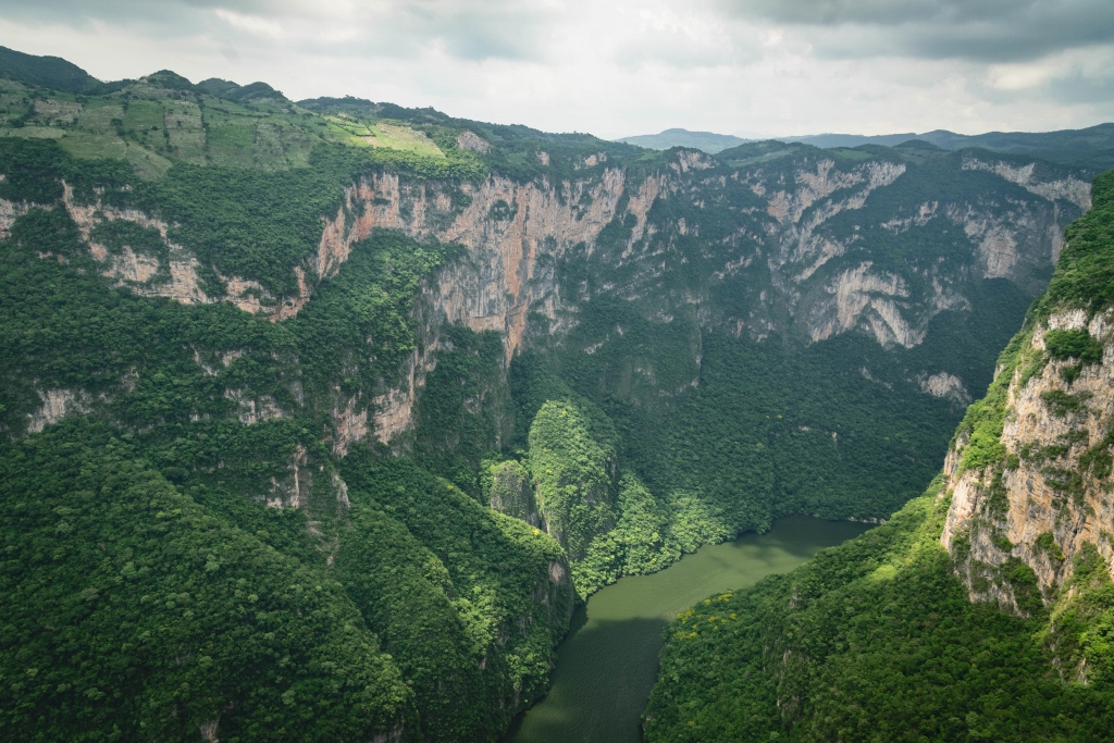 Vue sur le canyon de Sumidero au Chiapas 