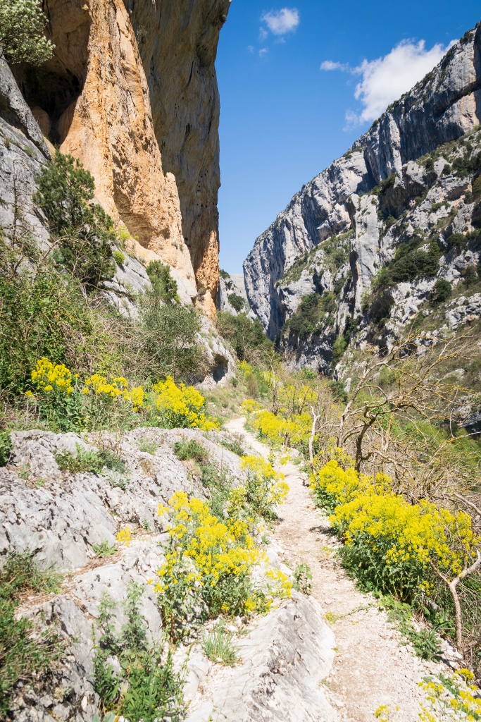 Sentier Blanc Martel dans le Verdon 