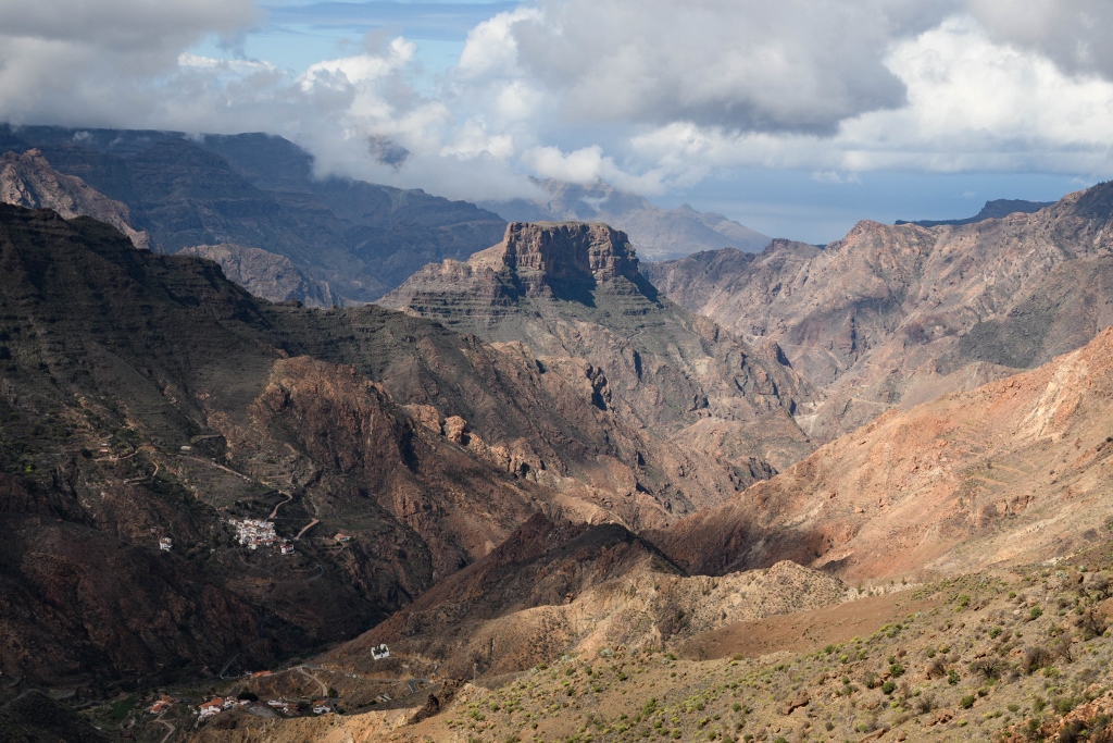 Panorama sur les reliefs de Gran Canaria 