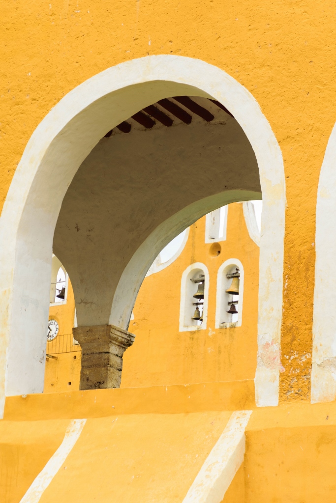 Détail du couvent de San Antonio de Padoue, un monument emblématique de la ville Izamal au Yucatan, Mexique