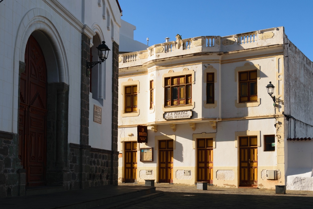 Vue sur une rue du village de Tejeda 