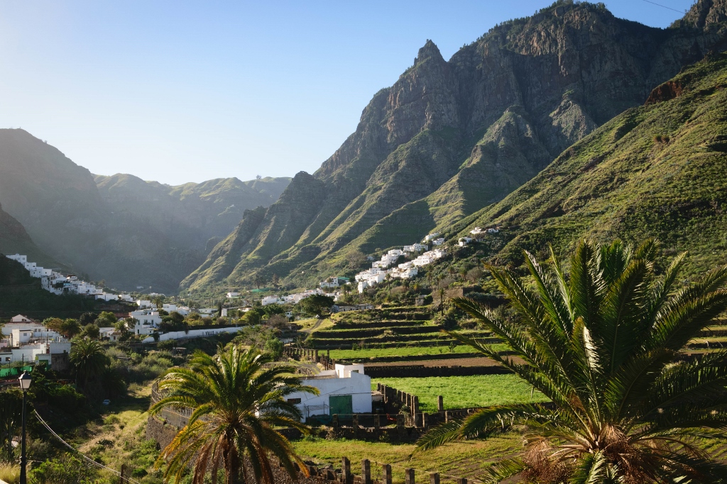 Panorama sur la vallée d'Agaete à Grande Canarie 
