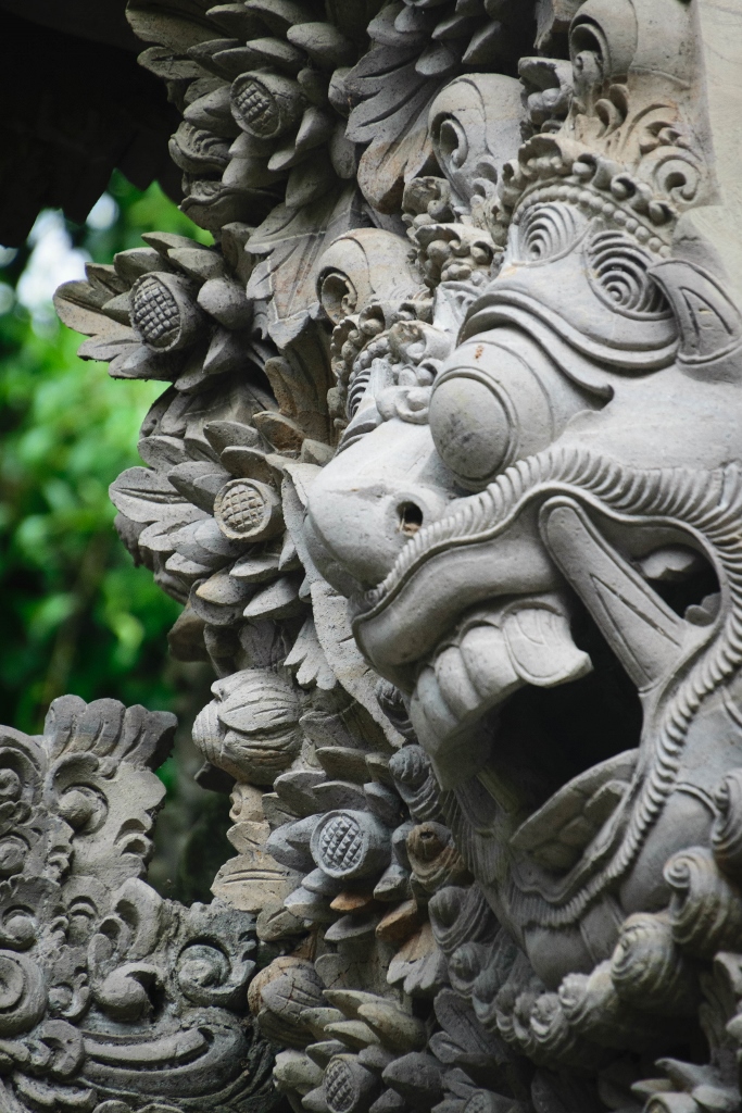 Sculpture temple pura dalem à Ubud