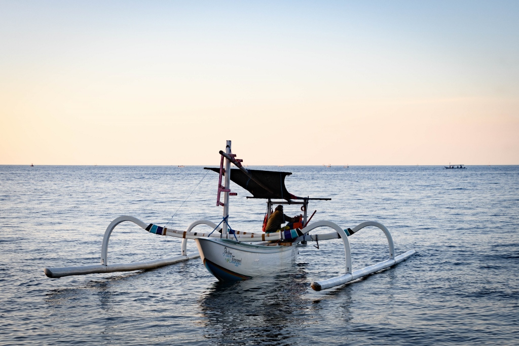 Bateau traditionnel à Amed, Bali