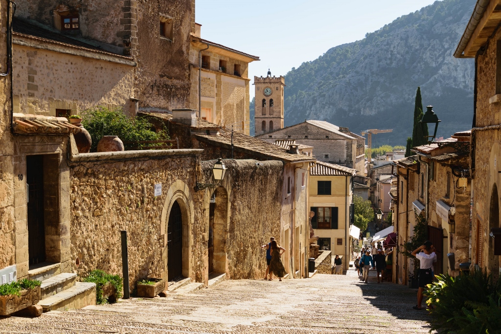 Panorama sur le centre historique de Pollença 