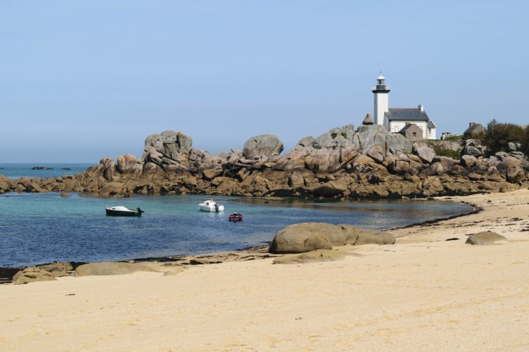 Le phare de Pontusval dans le Nord Finistère 