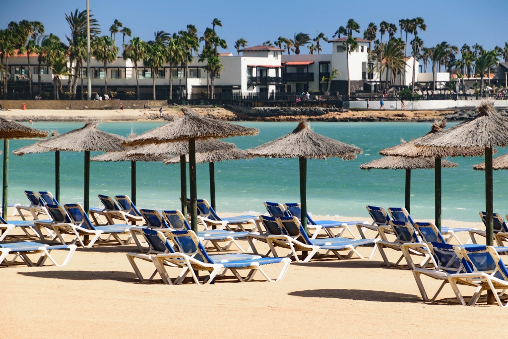 Panorama sur une station balnéaire, Fuerteventura 