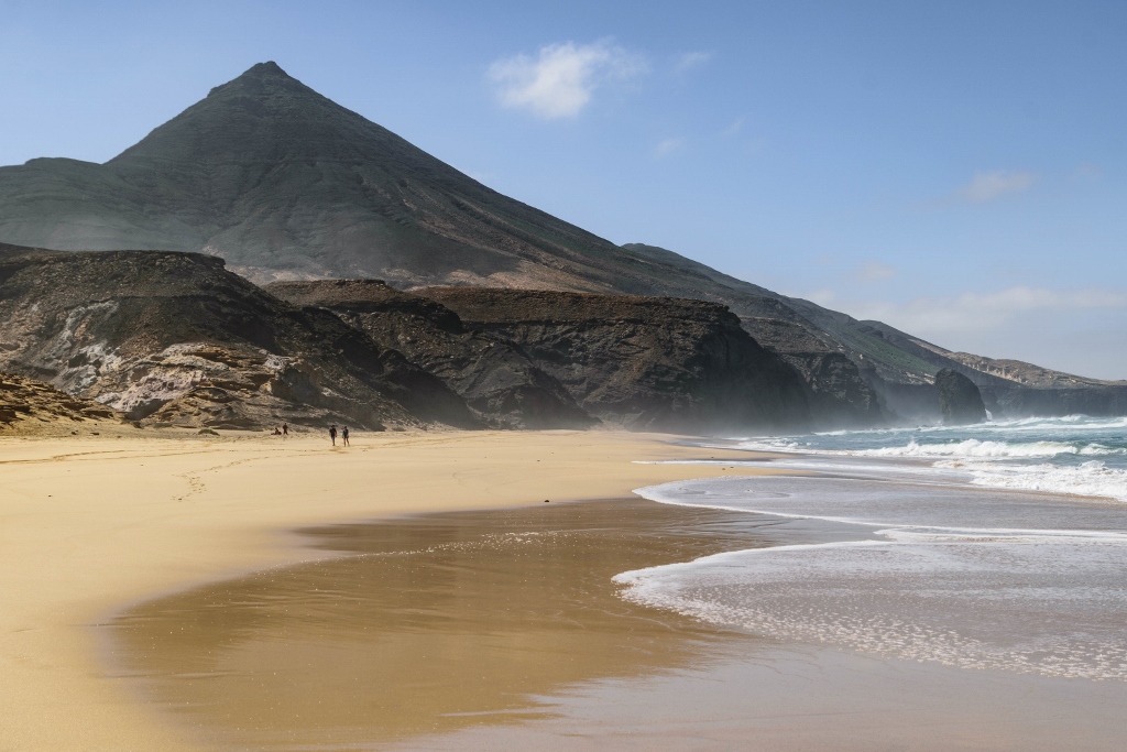 Panorama sur la plage Roque del Moro, Fuerteventura 